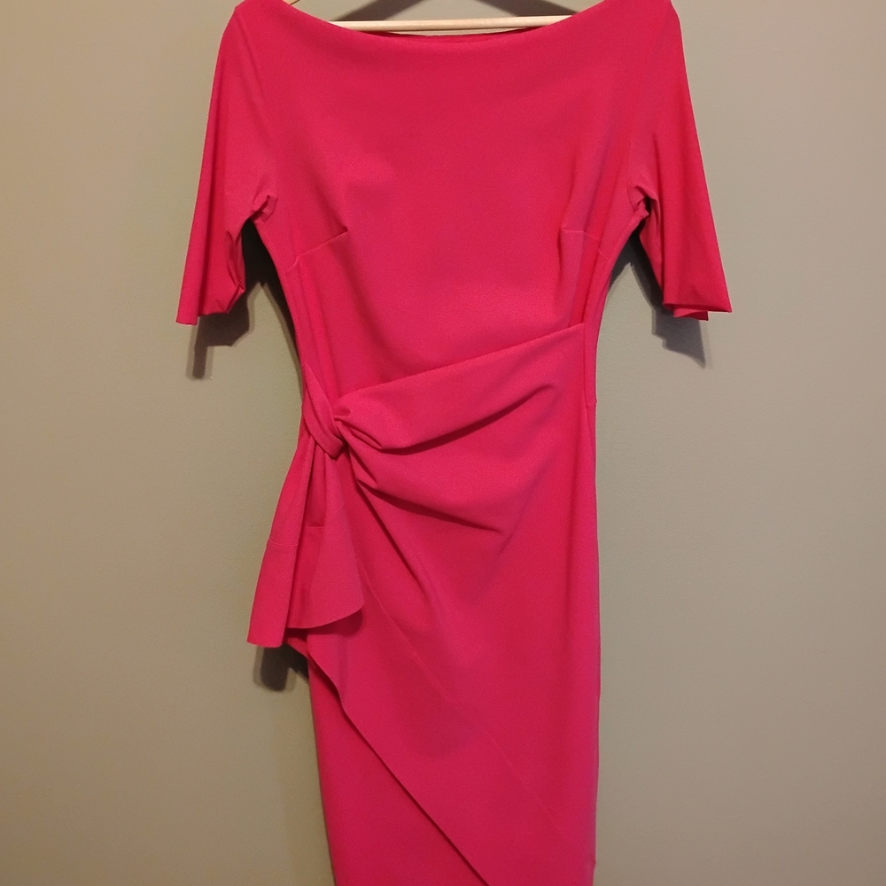 Chiara Boni Fuchsia Asymmetrical Dress